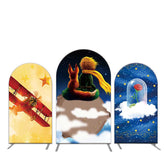 Flugzeug Prinz Fuchs Mond Rose Geburtstag Bogen Hintergrund Bausatz